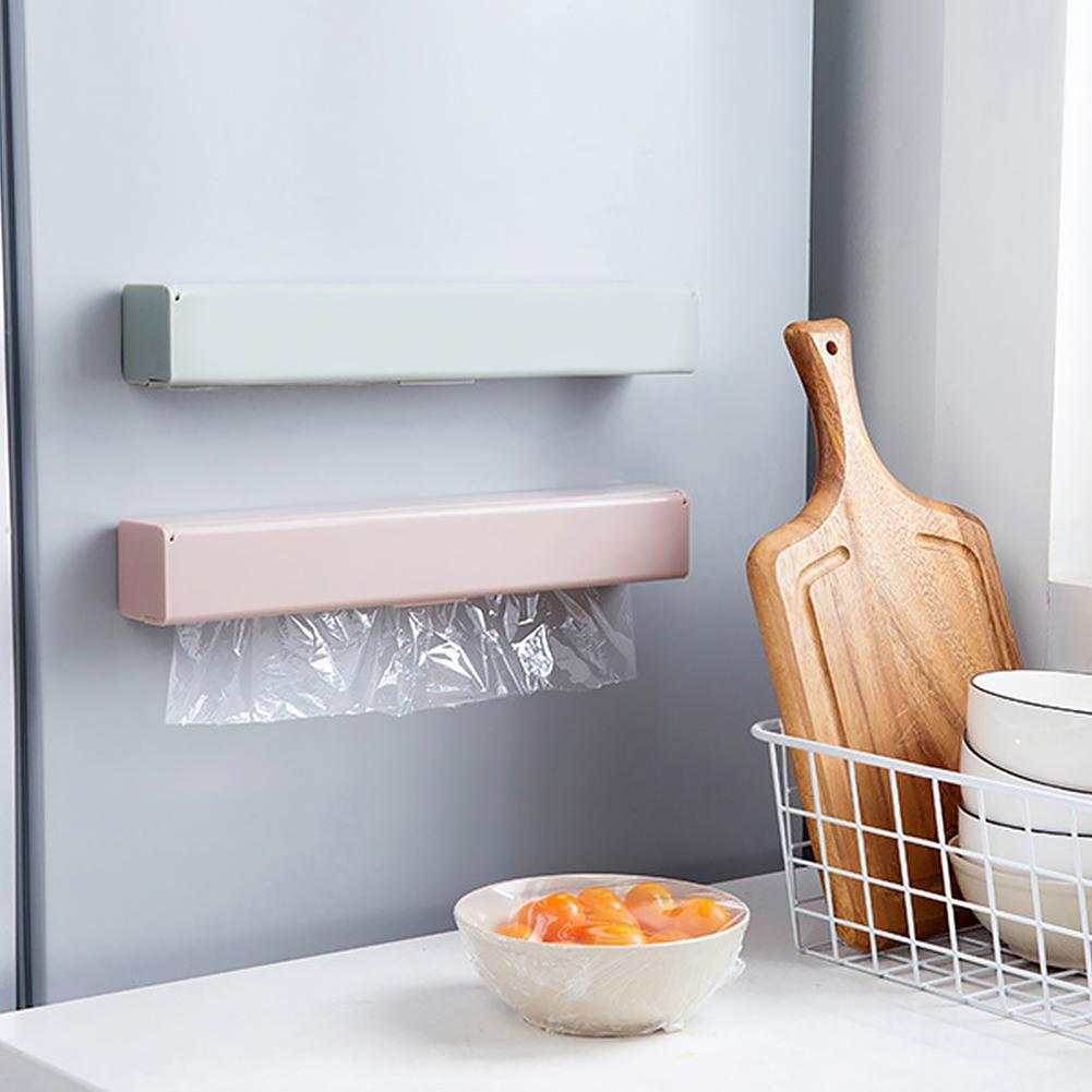 Cling Food Wrap Cutter Dispenser Food Plastic Cling Wrap Dispensers Food Film Holder Kitchen Storage Accessories Utensils