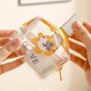 Transparent PVC Mini Portable Storage Bag Multifunctional Cute Animal Print Purse For Travel