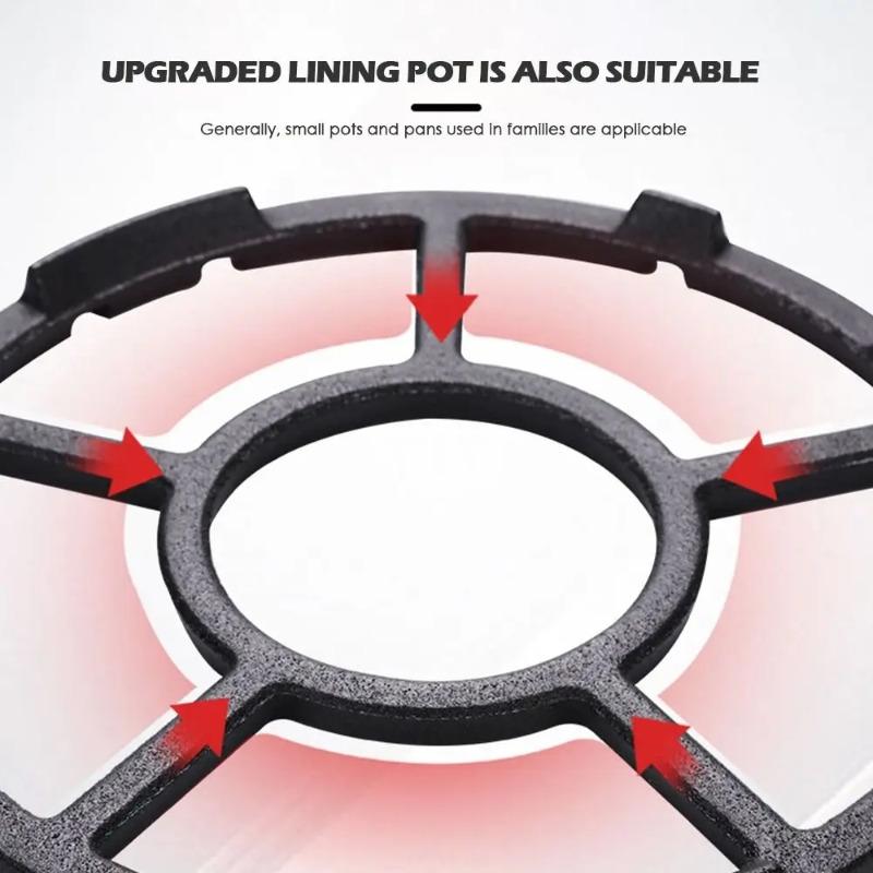 Non Slip Cast Iron Wok Support Ring Kitchen Gas Stove Stand Universal Pot Holder Cooktop Rack Small Milk Pot Anti-slip Shelf