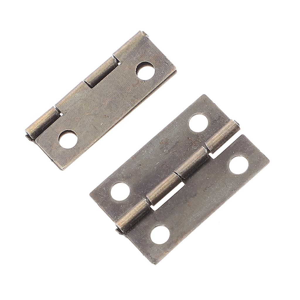 1Set Small Hinges for Wooden Box Vintage Cabinet Part Decorative Drawer Hinges Replacement Jewelry Box Hardware Kit