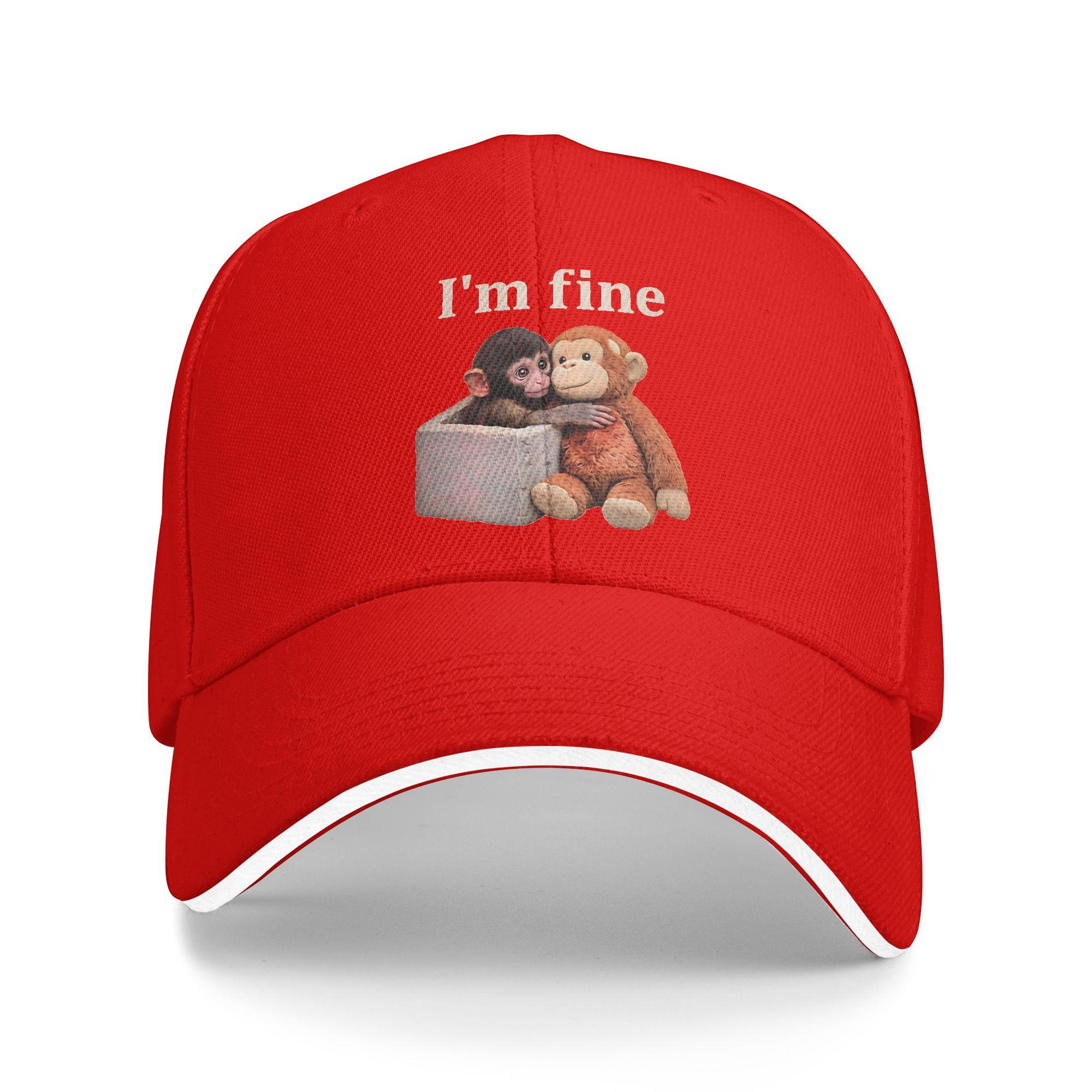 

Monkey Punch Baseball Cap Punch Monkey Fashion Hip Hop Hats Summer Men Women Outdoor Sports Baseball Caps One Size