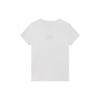 Fila Simple Solid Color Embroidered Skin-Friendly Regular T-Shirt Women Tops White F11W928108FWT