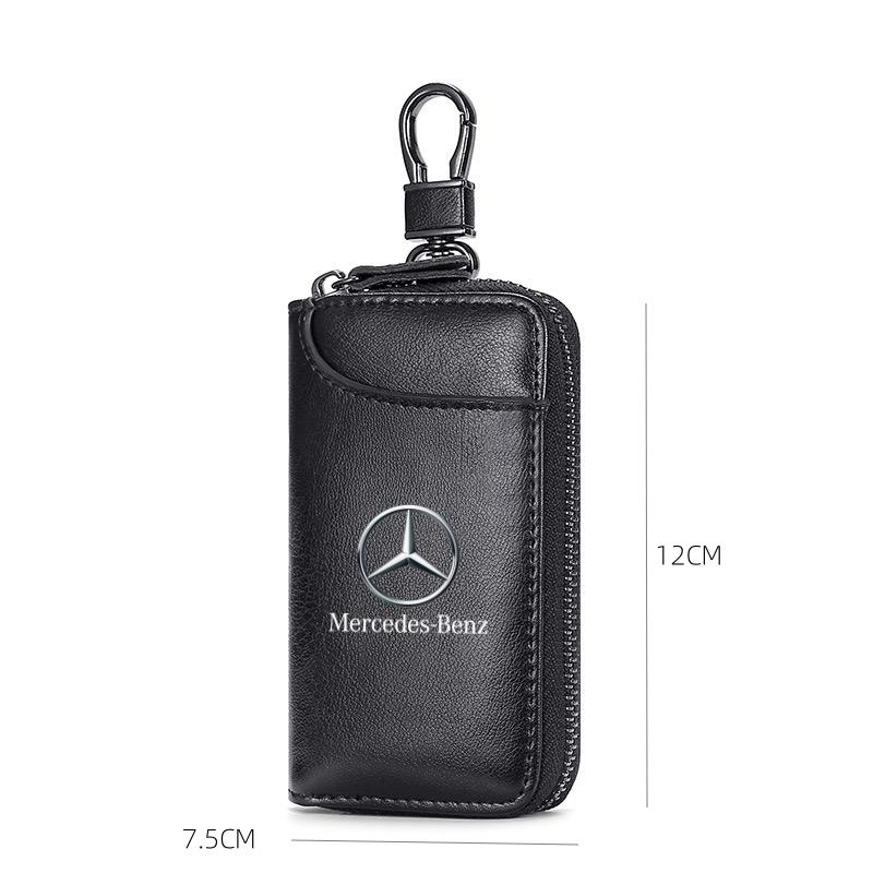 GLC GLB Genuine Leather KeyChain Multifunction Wallet Car Key Case Keys Pouch For Benz C180 C300 W124 W176 W177 C200 C260 GLC C