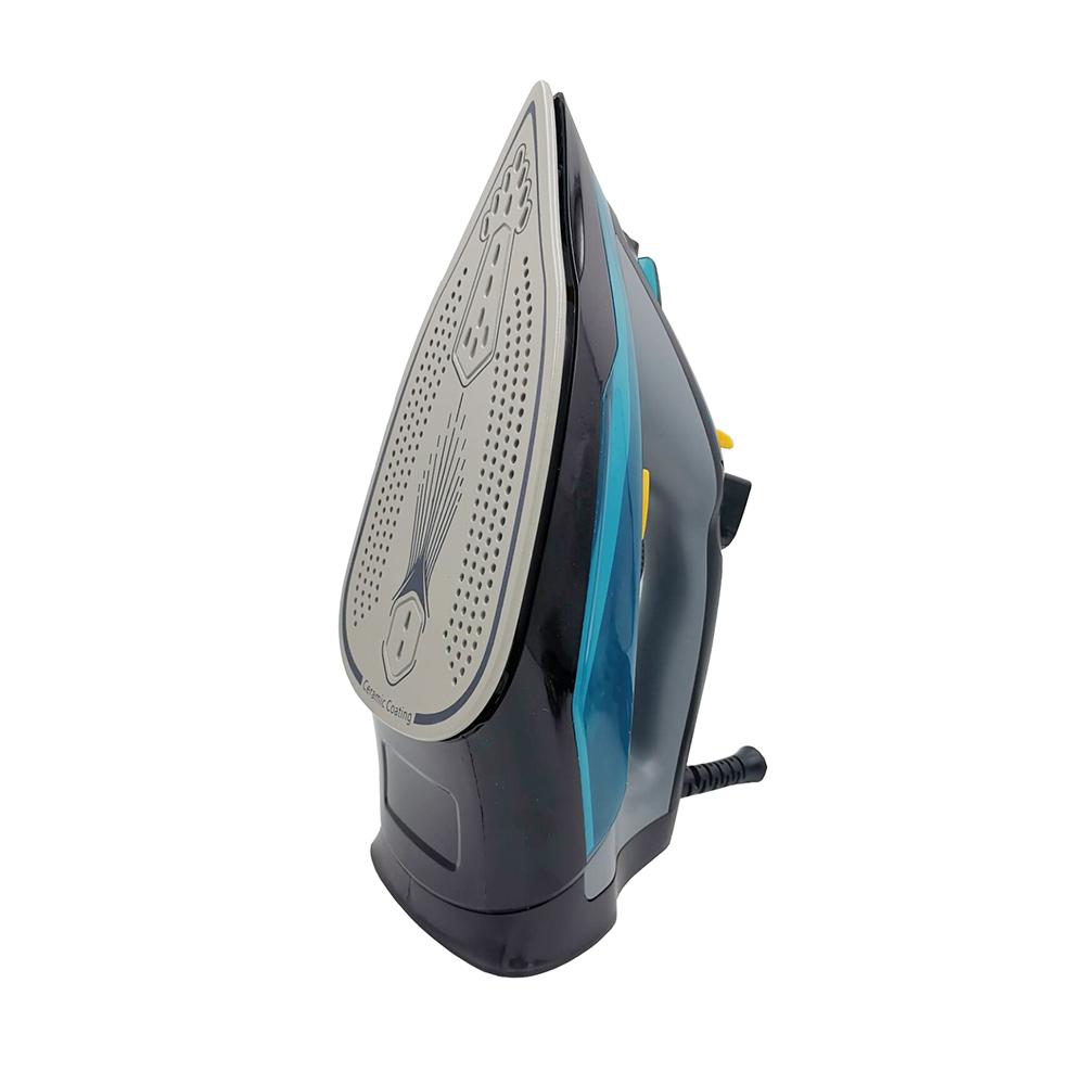 Hand-Held Steam Iron With Ceramic Soleplate, Gray-Blue