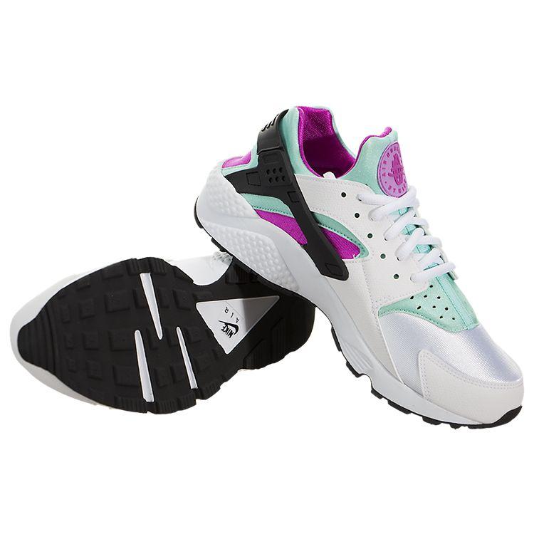 Nike Huarache Run Women Sneakers White Artisan-Teal-Fuchsia-Glow-Fuchsia-Flash 634835-104