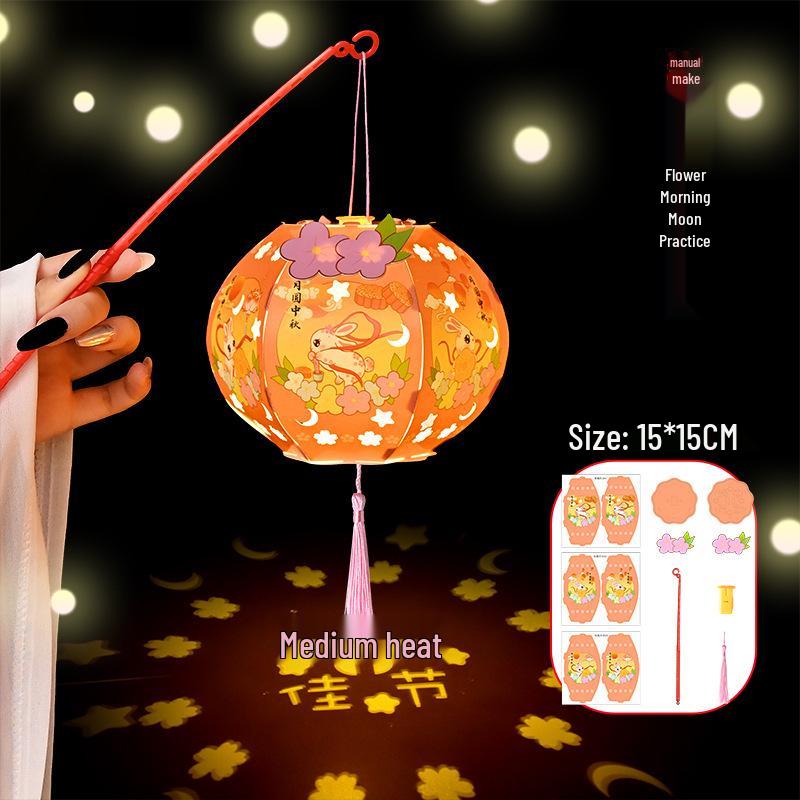 2025 Mid-Autumn Festival DIY Handmade Ancient Style Paper Lantern Pack for Kids