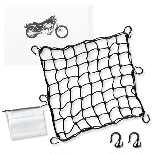 

MOTOFORTABLE Туристический велосипед Предотвращает груз от Включает 2 запасных Водонепроницаемое хранилище 3 размера x Сетка, Сетка, Велосипед, Багаж, Туризм, Кемпинг, Падение, Крючки, чёрный