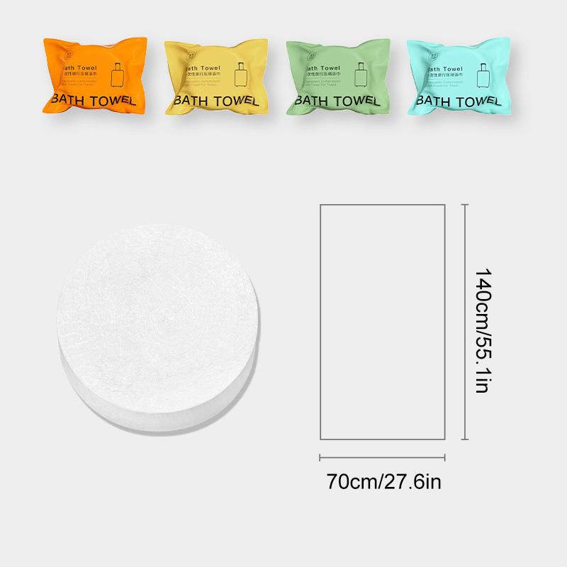 1PC Bath Towel Thickened & Enlarged Disposable Portable Individual Packaging 70x140cm Compressed Non-woven Quick-Drying