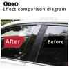 For Land Rover Discovery 3 4 2006-2016  Gloss Black  Polished Pillar Posts Window Trim Cover BC Column Sticker