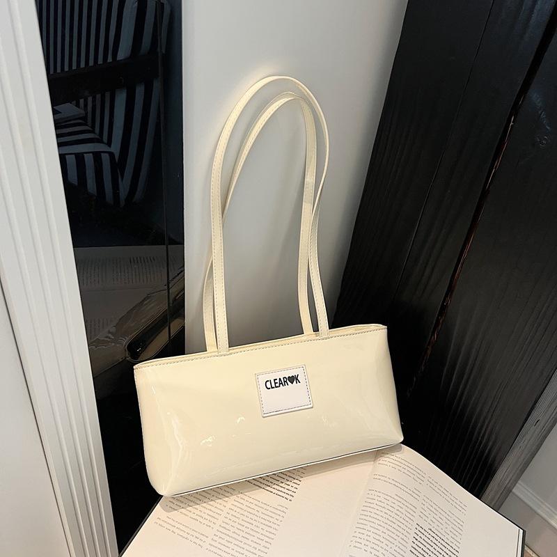 Summer New Commuter Texture Bag Women's Casual Wax Oil Shoulder Bag Underarm Temperament Handbag