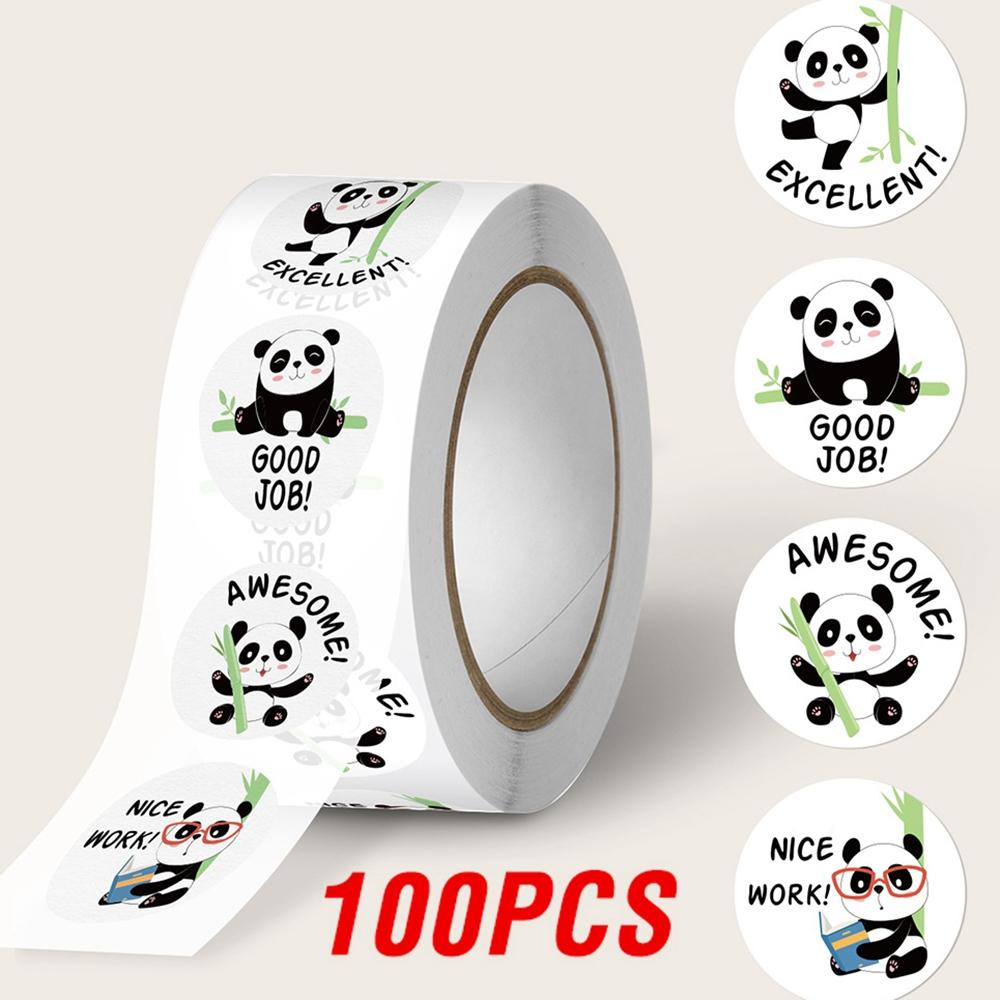 100-500Pcs High-Quality 2.5Cm High-Quality Cute High-Quality Animal High-Quality Panda High-Quality Label High-Quality Stickers High-Quality Roll