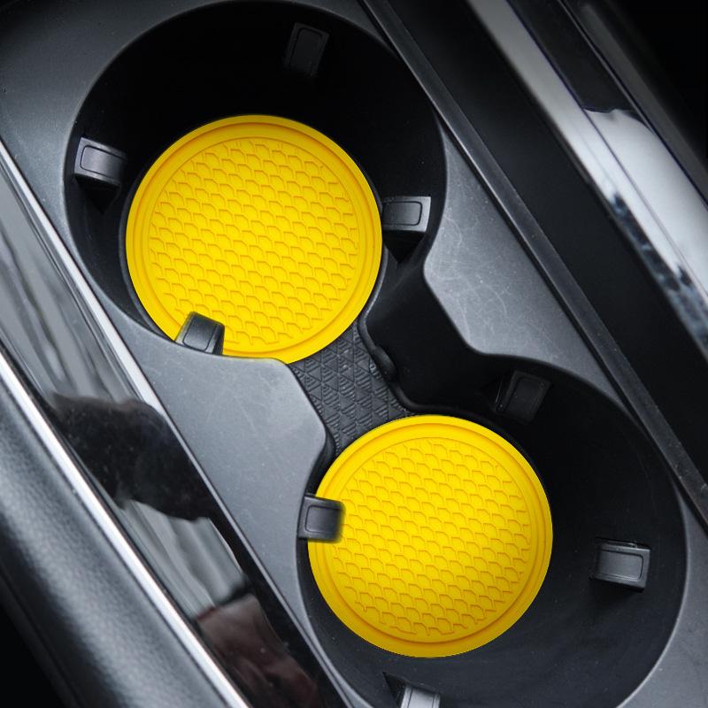 Podstawki samochodowe PVC Travel Auto Cup Holder Wkładka Coaster Antypoślizgowe akcesoria do wnętrza pojazdu Maty na kubki