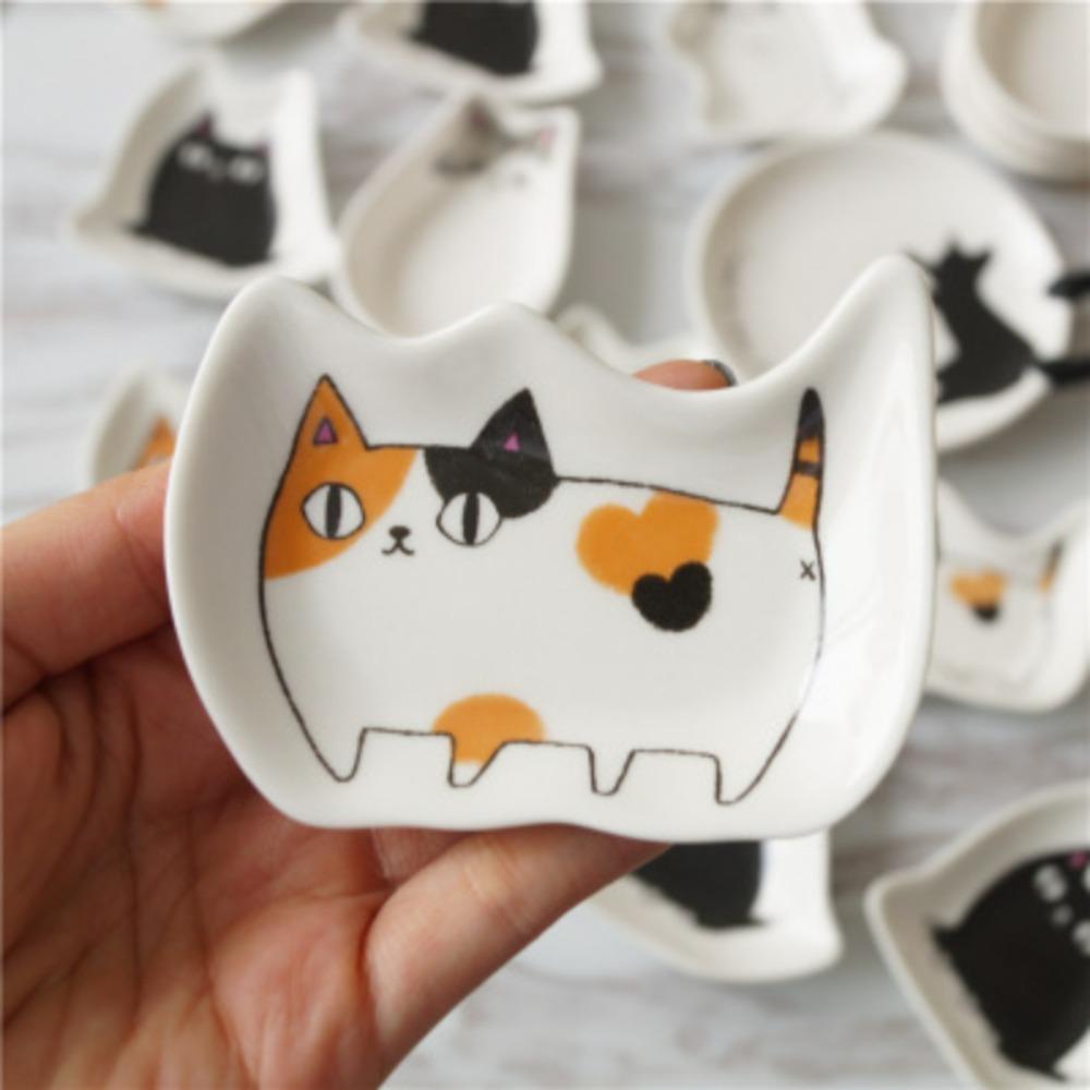 Accessories Vinegar Kitten Shaped Sauce Dish Dessert Dish Seasoning Plate Fruit Snack Tray