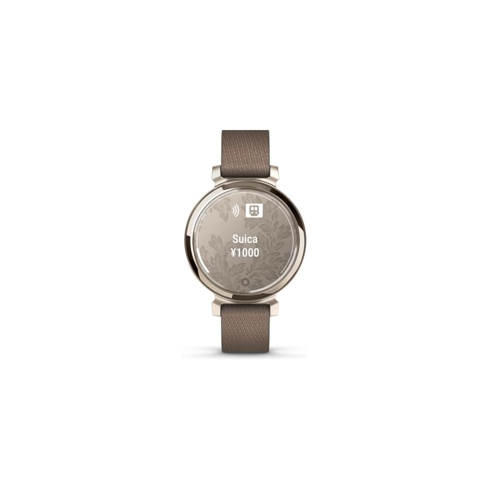 Garmin Lily 2 Classic Coffee Nylon/Cream Gold [Suica Compatible Model/5 Days Battery Life On a Full Charge/sleep Analysis/stress level/Body Battery/co