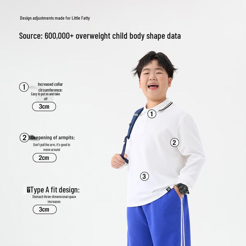 Little Pig Tony Boys' Long Sleeve Polo Shirt