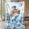 Teddy Bears with Stars and Clouds Theme blanket Lightweight Warm Flannel Blanket Decorative Throw Blanket for Home Decoration