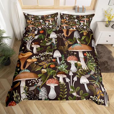 Animal And Plant Printed Down Lightweight Quilt Cover For Kids Teens Adults Bohemian Style Quilt Cover With 3 Pcs No Quilt