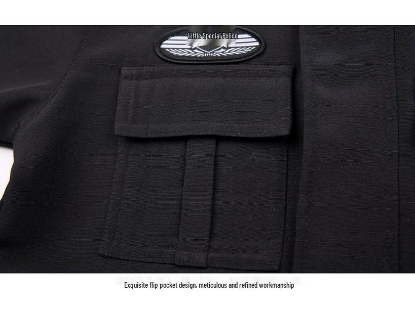 Dětská policejní uniforma - Zimní sametový kostým pro kluky a holky do školky