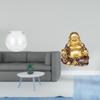 Transparent Small Fish Tank Ornament Aquarium Bowl Vase Tabletop Home Decor with Maitreya Buddha
