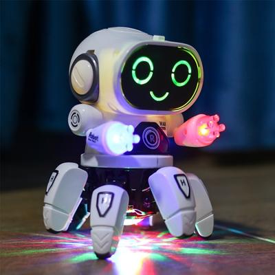 Dancing Robot Toy Electric Cartoon Six-claw Robot Dancing Music Light Children Boy Girl Toy Gift