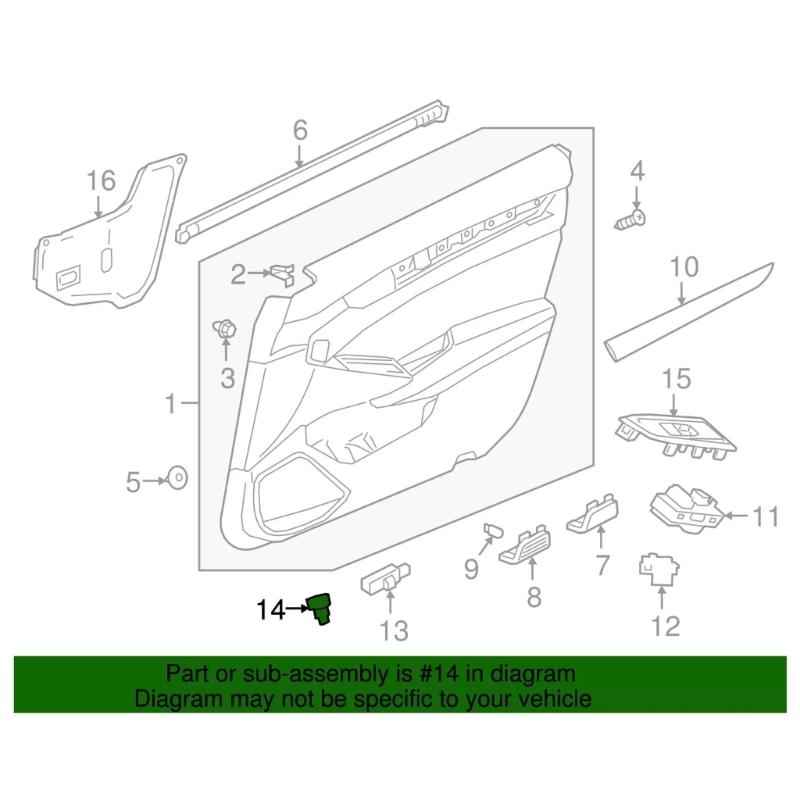 Car Trunk Opener Switches for 2017-2021 Replace 35800-TBA-A01 Opener Switches Button Assembly Automotive Part