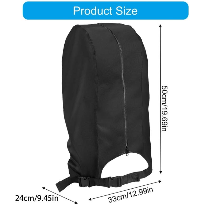 Leichter Golfschlägerschutz mit verstellbaren Schnallen, kompaktes Falt-Design, Reisespeicher, Golfschlägertasche Regenschutz