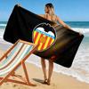 Toalla de Playa con Estampado del Valencia CF, Toalla Grande Suave de Secado Rápido para Playa, Camping, Natación
