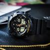 Casio Men Liquid Crystal/Analog Dual Display Series Black Watch GA-100GBX-1A9 GA-100GBX-1A9