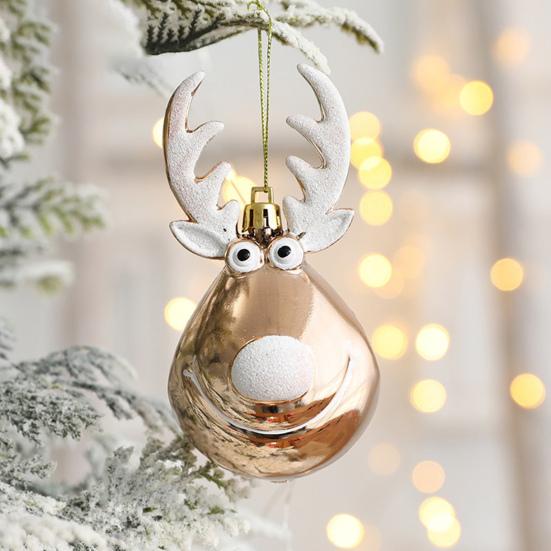 Julgranskulahänge Användbar Dekorera Utsökt Julgranskulahänge Tecknat Djur Julfest Dekoration Kulhänge