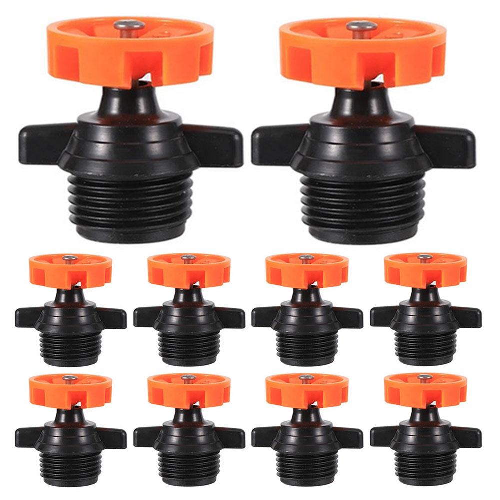 10pcs 360 Degree Irrigation Sprinkler Heads 1/2 Inch Male Thread Irrigation Nozzle Automatic Rotation Nozzle for Garden Lawn