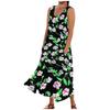 Women's Casual Comfortable Floral Print Sleeveless Cotton Pocket Dress