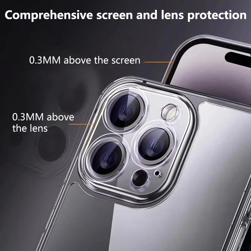 Matte Clear Silicone Case for iPhone Wireless Charging Soft Touch Ultra-Thin Grip Shockproof Bumper with Lens Protective Cover