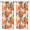 YCness Vintage Lemon Kitchen Curtains, Watercolor Floral Fruit Colorful Spring Nature Yellow Plants Retro Window Treatments for