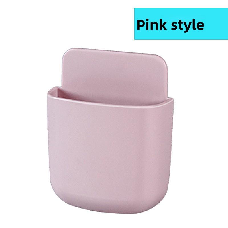 Wall Mount Storage Box for Remote, Phone Charger, and Accessories Modern Simple Design, Multi-Purpose Holder