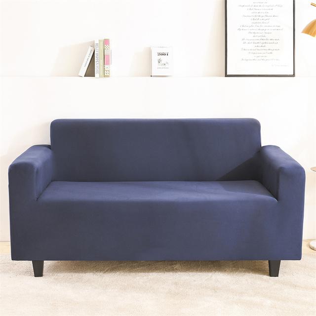 Seater Stretch spandex diivanikate Elastsed diivanikatted elutoa jaoks ühevärvilised pestavad diivanirätikud diivanikatted