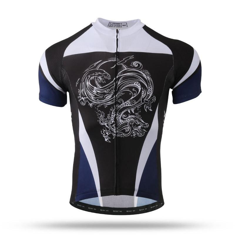 XINTOWN Mens Short Sleeve Cycling Jersey Breathable Bike Top Riding