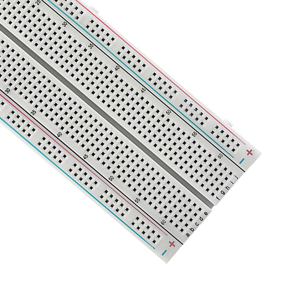 1/2 stk Punkter Koblingsbrett 830 punkter Koblingsbrett MB-102 Loddefritt PCB testkort Koblingsbrett MB102 Test Utvikle DIY-sett