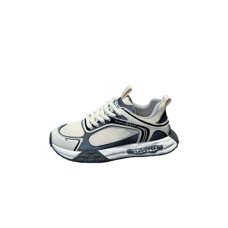 Low-top contrasting dad shoes, new comfortable and breathable mesh soft sole, casual