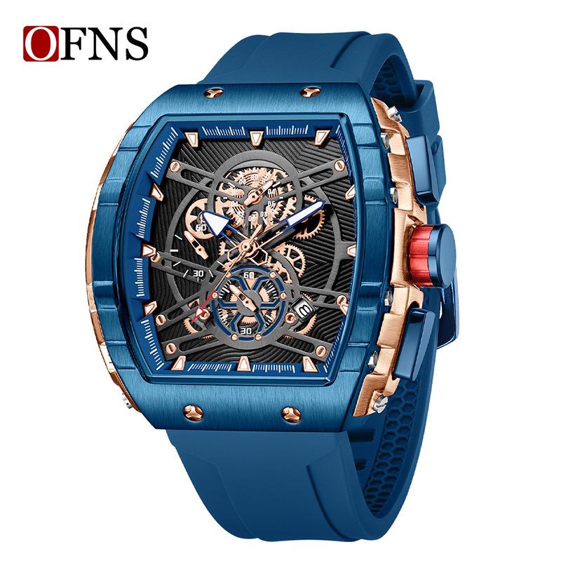 Oufanni Quartz Creative Barrel Men's Waterproof Business Watch