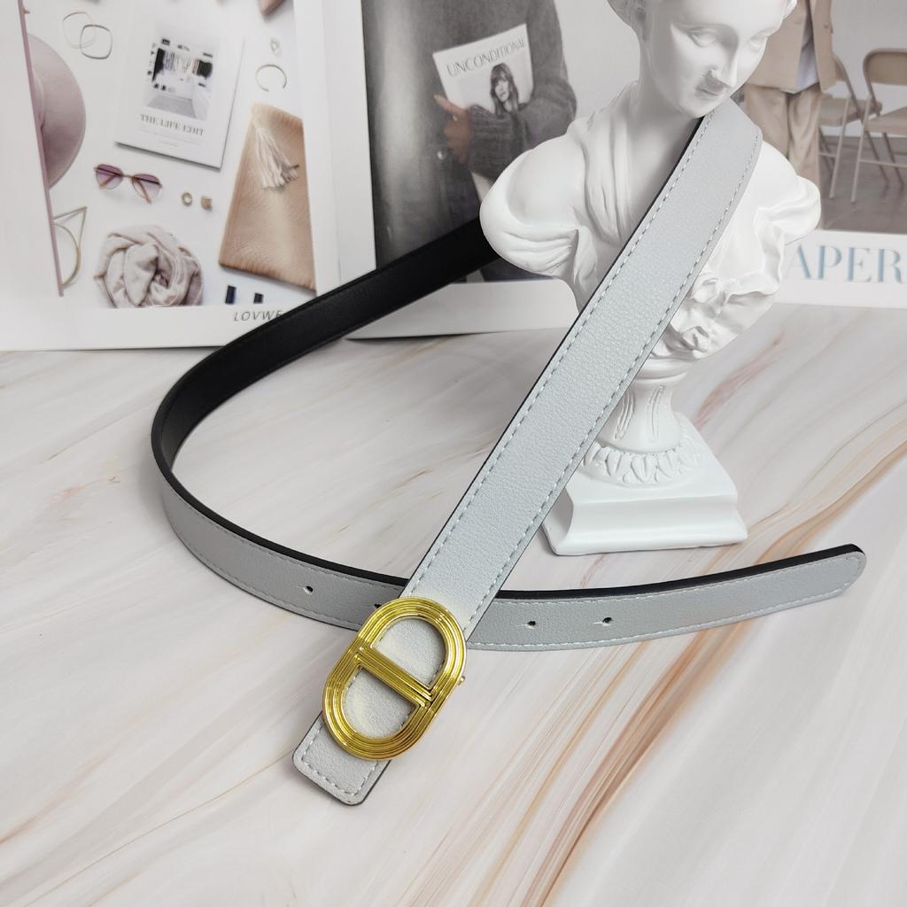 H Home Belt Women'S Decorative Belt Women'S Cowhide Simple Oval Casual Business Suit Jeans With Women