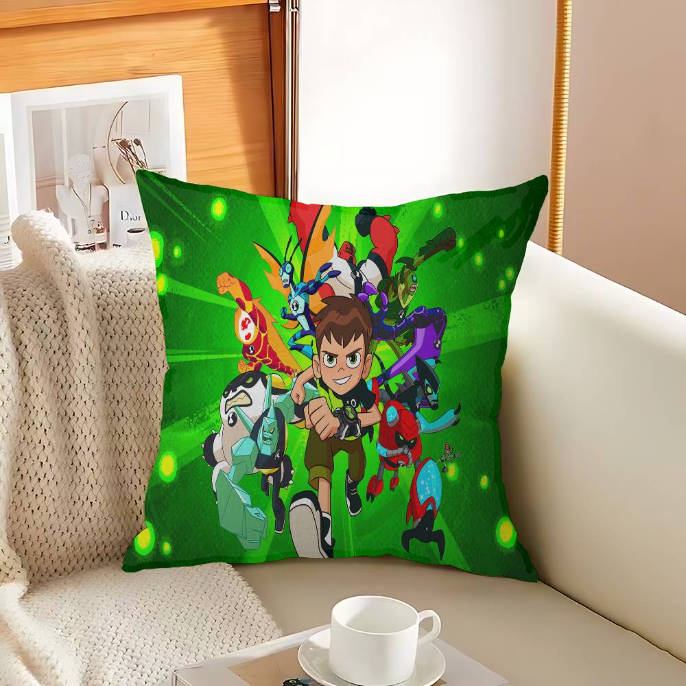 Anime B-Ben 10 Personalized Picture Text Home Decorative Pillows Household Gifts 45x45cm