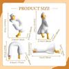 Resin Cartoon Animal Decor For Desk Car Dashboard Tv Monitor Gift Idea Cute 3D Duck Figurine Mini Resin Duck Ornament Playful