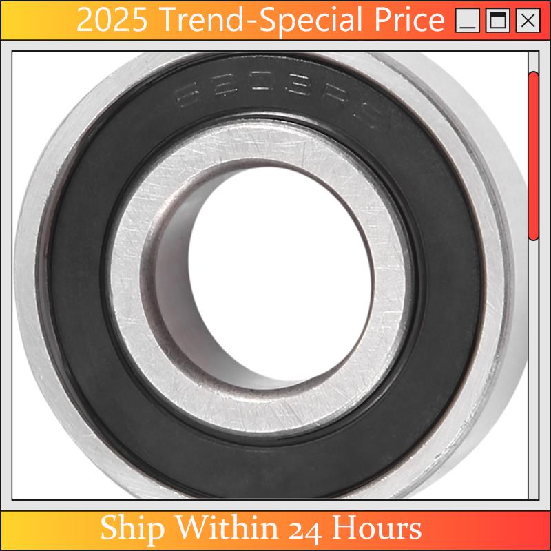 The New 20PCS 6203-RS Ball Bearing Kit - Bearing Steel And Double Rubber Sealed Miniature Deep Groove Ball Bearing Kit Set (17X4