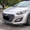 3PCS Gloss Black Front Bumper Splitter For Hyundai I30 MK2 MK2.5 2012-2017 Front Diffuser Lip Spoiler Protector Body Kit Tuning