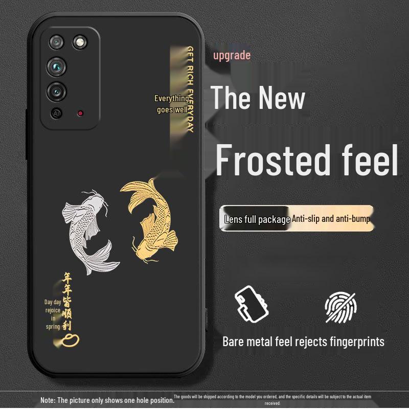 Honor X10 Anti-Fall Silicone Phone Case: Creative Cartoon Design, Soft and Durable.