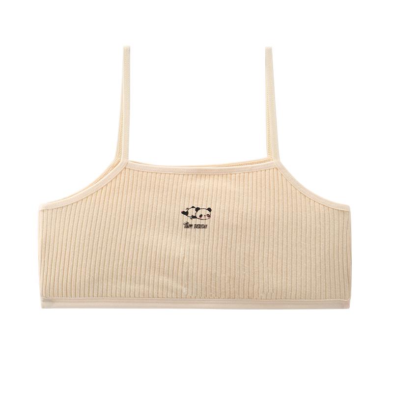 Breathable Cotton Teen Girl Developmental Period Underwear & Bandeau Camisole Set