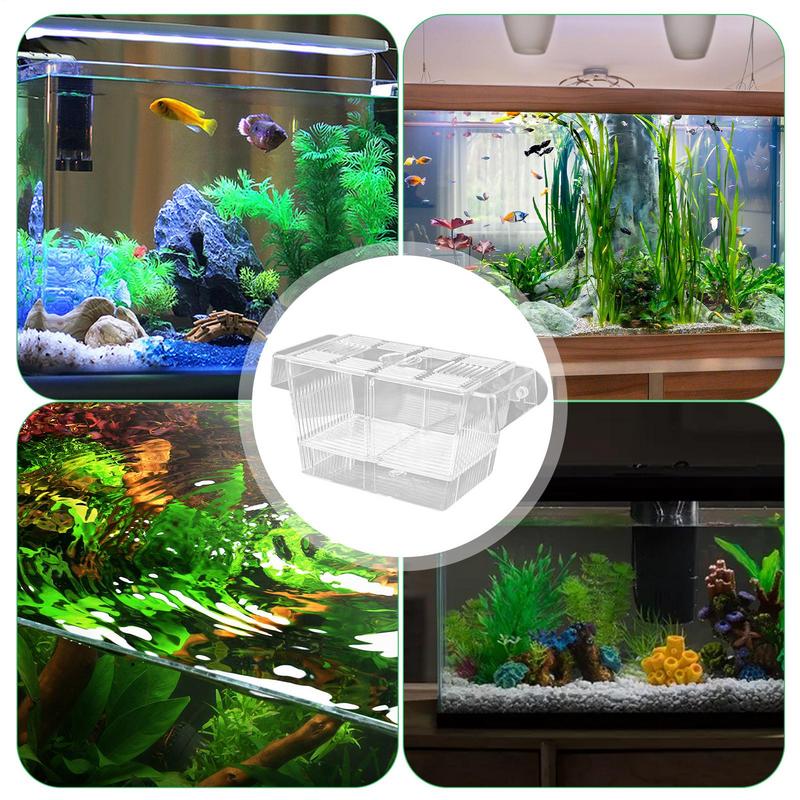 New Aquarium Fish Incubator Breeding Box Fish Breeding Box Acrylic Hatchery Incubator Tank Seedling Reproduction Holder