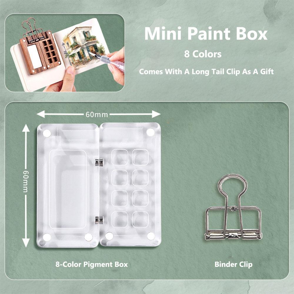 Portable Watercolor Painting Book Square Pocket Sketchbook New Drawing Notebook Art Painting