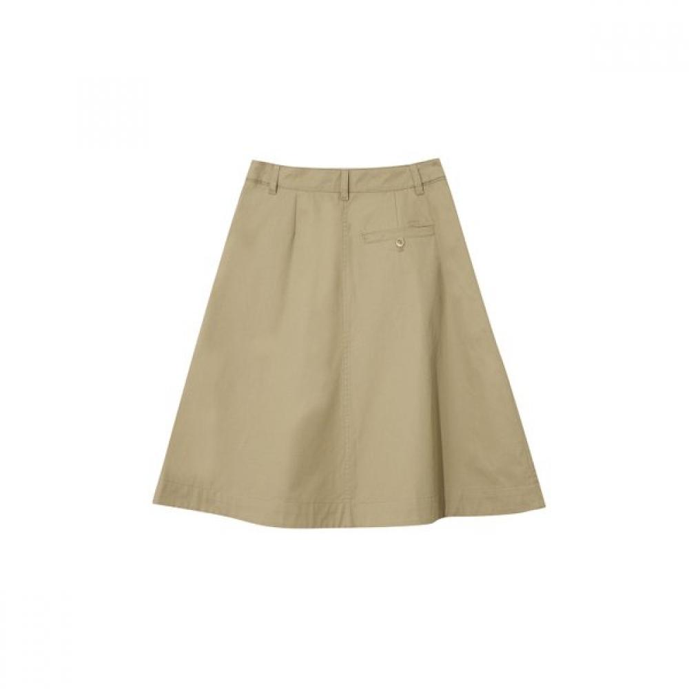 KANGOL Women S Midi Skirt Beige 8123