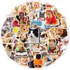 200 Realistic Mori Style Cat Stickers - Self-Adhesive, Waterproof PVC for Notebooks